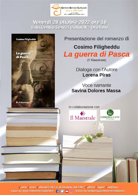 All UNLA Di Oristano Presentazione Del Libro La Guerra Di Pasca