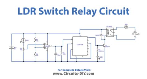 LDR Switch Relay Circuit