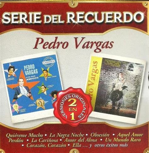 Pedro Vargas En Serie Del Recuerdo Cd M Sica Nuevo