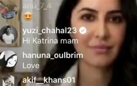 Yuzvendra Chahal crashes Katrina Kaif's Instagram live session