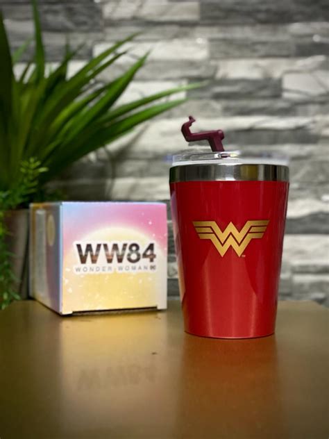 Copo Para Viagem Logo Mulher Maravilha Wonder Woman Ww Ml Zona