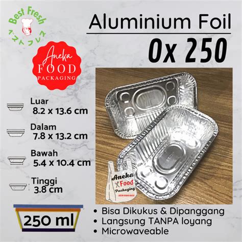 Jual Aluminium Tray Ox Best Fresh Wadah Cup Alumunium Foil Tray