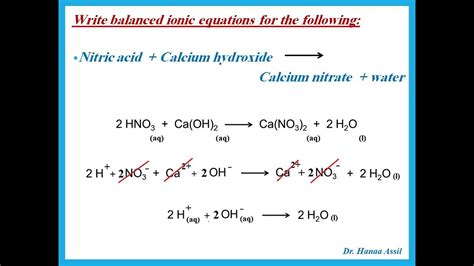 Balancing Ionic Equations Igcse Chemistry Dr Hanaa Assil Youtube