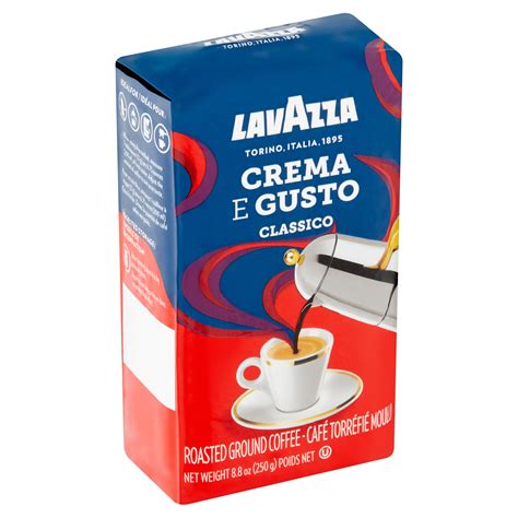 Lavazza Crema E Gusto Classico Roasted Ground Coffee, 8.8 oz - Walmart ...