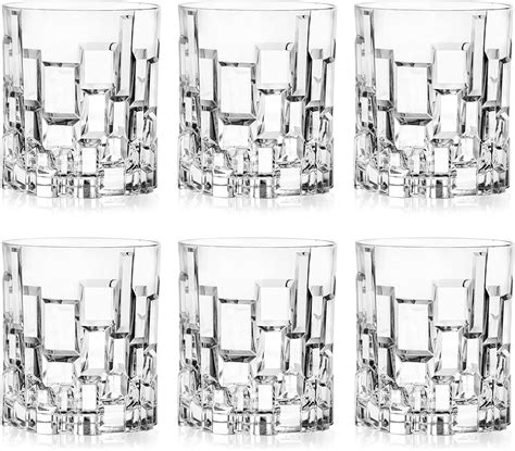 Barski Tumbler Glass Double Old Fashioned Set Of 6