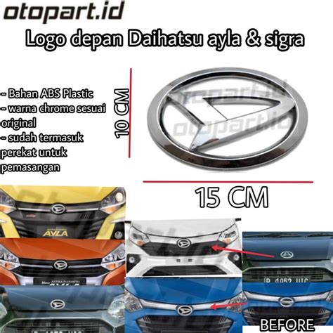 Jual Logo Emblem Daihatsu Depan Ayla Dan Sigra Pengganti Logo Depan