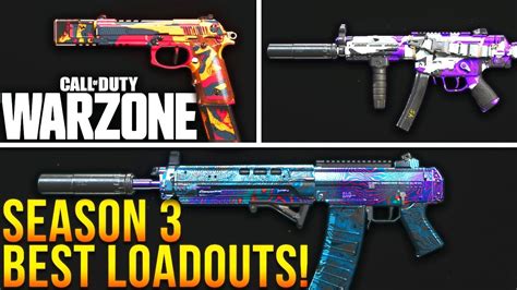 Call Of Duty Warzone Top 10 Best Loadouts For Season 3 Warzone Best Classes Youtube