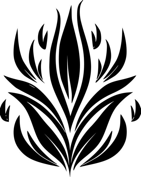 Flourish, Black and White Vector illustration 23851879 Vector Art at ...