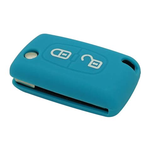 Coque Silicone Clé Voiture Bleue Norauto