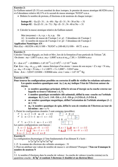 Solution Corrige Des Exercices Partie Chemie Studypool