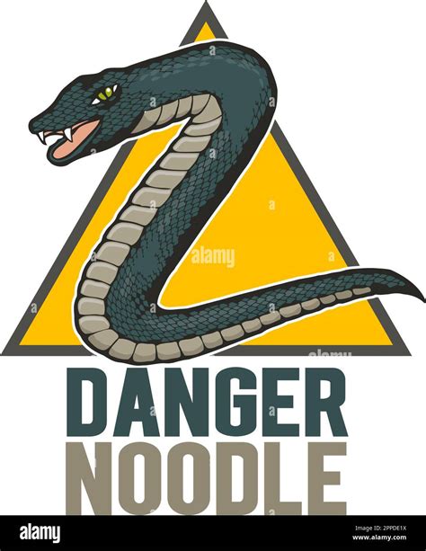 funny snake design danger noodle Stock Vector Image & Art - Alamy