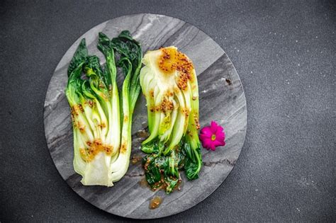 Premium Photo Bok Choy Or Pak Choy Dish Chinese Cabbage Vegetable