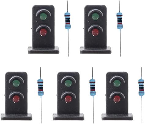 Pcs Oo Ho Gauge Mm Model Train Leds Made Green Red Dwarf Signals