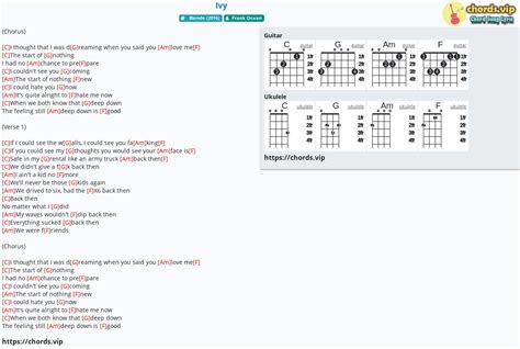 H P M Ivy C M M Tab Guitar Ukulele L I B I H T Chords Vip