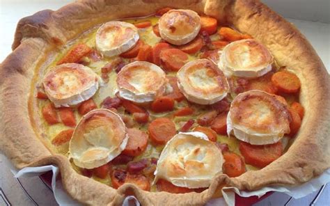 Recette Tarte aux carottes lardons et chèvre économique et simple