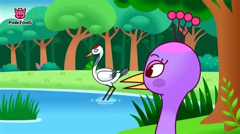 The Peacock And The Crane Aesop S Fables Pinkfong Story Time For