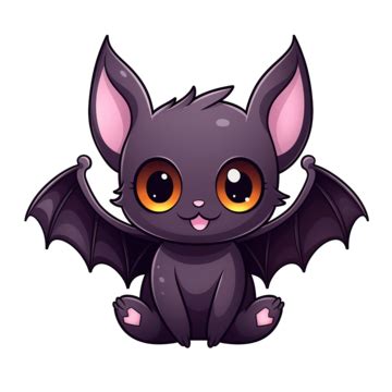 Cute Halloween Cartoon Bat Vector Clipart Halloween Clipart Bat