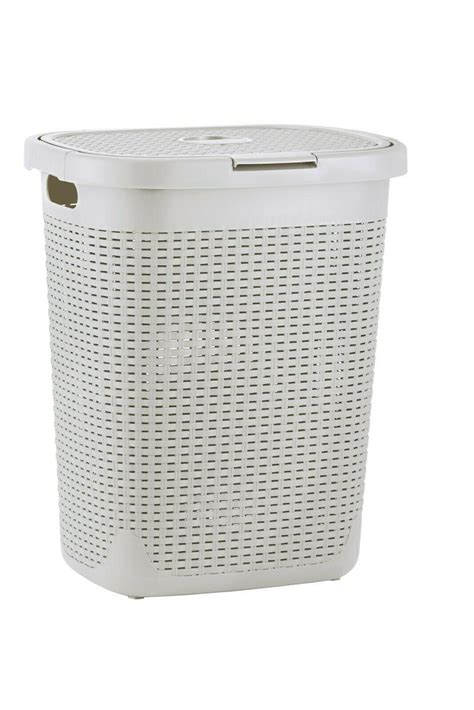 Superio Deluxe Wicker Style Laundry Hamper With Lid