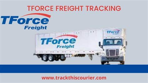 A Truck With The Words Force Freight On It S Side And An Image Of A Tractor