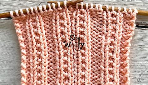 How To Knit An Easy Two Row Repeat Pattern Great For Scarves