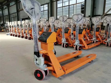 Nylon Wheel Kg Hydraulic Pallet Trolleys Hand Pallet Scale Weight