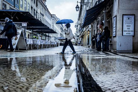 Santar M Castelo Branco E Guarda Sob Aviso Laranja Devido Chuva