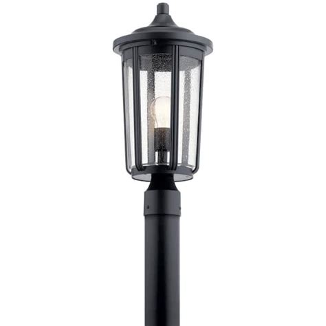 Kichler Fairfield 1 Light Black Aluminum Hardwired Waterproof Outdoor