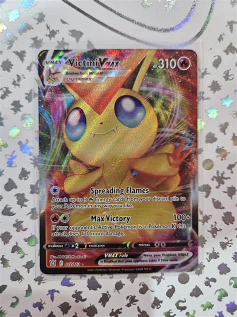 Victini Vmax 022163 Battle Styles Pokemon Card Nm Mint Ebay