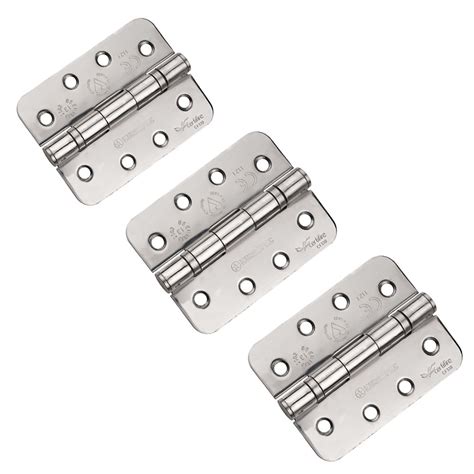 Carlisle Brass Eurospec Enduro Grade 13 Ball Bearing Hinge 102mm X 76mm Radius Corners Pack