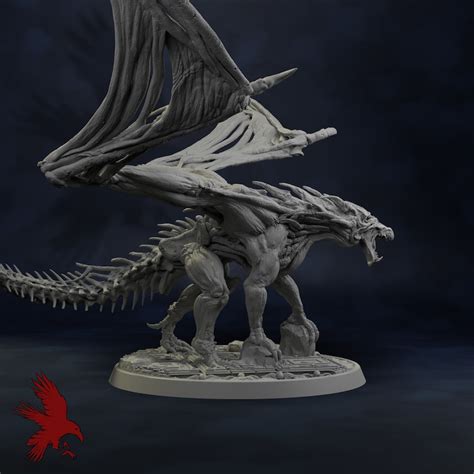 Undead Dragon Miniature - Etsy