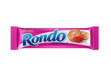 Ülker Rondo Kremalı Bisküvi Çilekli 61 Gr Marketpaketi