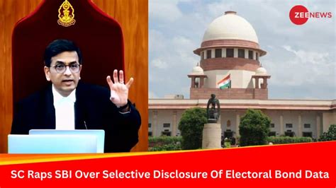 Sc Orders Sbi To Disclose Unique Electoral Bond Data Establishing