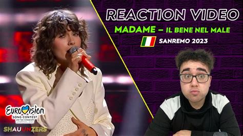 Madame Il Bene Nel Male Reaction Video Festival Di Sanremo 2023