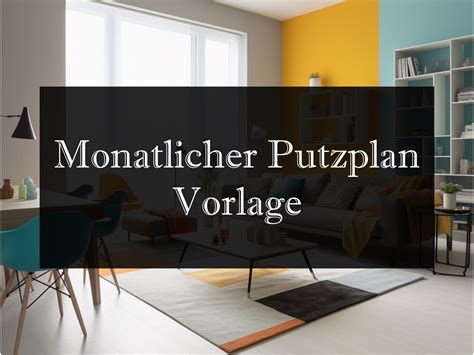 Monatlicher Putzplan Haushalt Vorlage Zum Ausdrucken