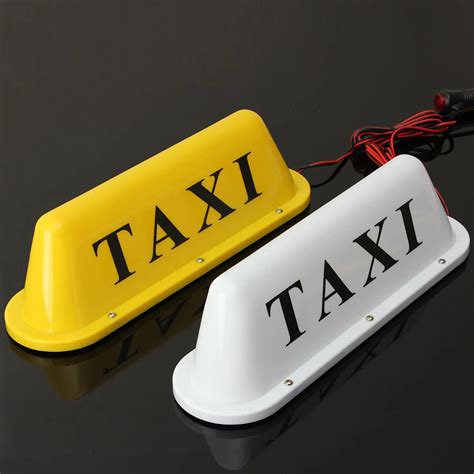 Newest V Taxi Magnetic Base Roof Top Cab Led Sign Light Lamp