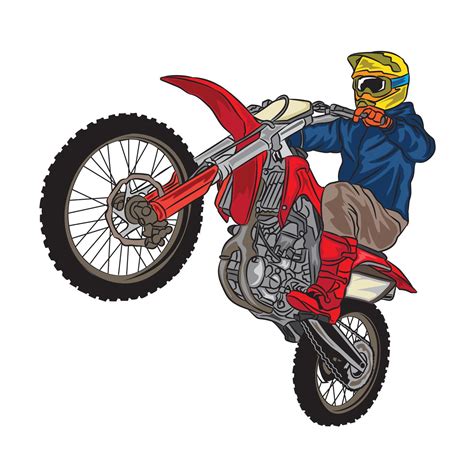 Motocross Enduro Climb Illustration Perfect For T Shirt Design And