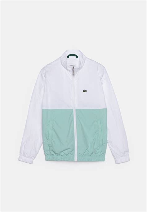 Lacoste Trainingsjacke blanc vert clair weiß Zalando ch Lacoste