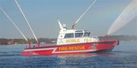 Fire Rescue Boats Silver Ships Aluminum Fire Boats