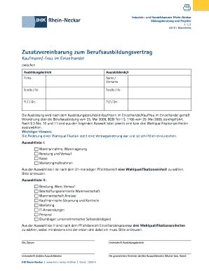 Ausfüllbar Online rhein neckar ihk24 Kaufmannfrau im Einzelhandel Fax