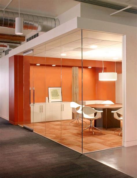 Dolbys Orange Conference Room Design Chic Office Space Office Meeting