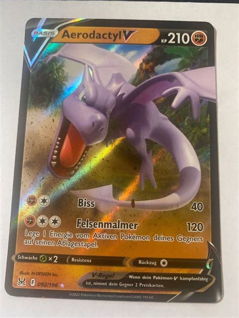 Pokemonkarte Aerodactyl V Kaufen Auf Ricardo