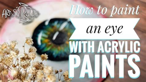 How to paint an eye Малюємо око акриловими фарбами YouTube