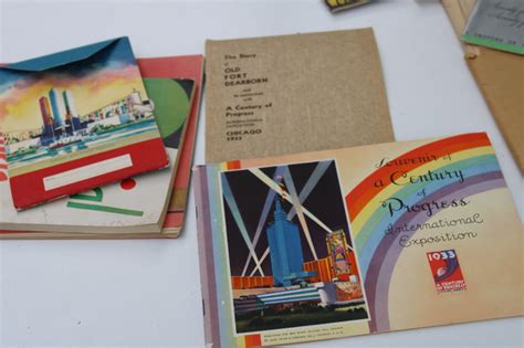 Lot Of Chicago Worlds Fair Century Of Progress S Vintage