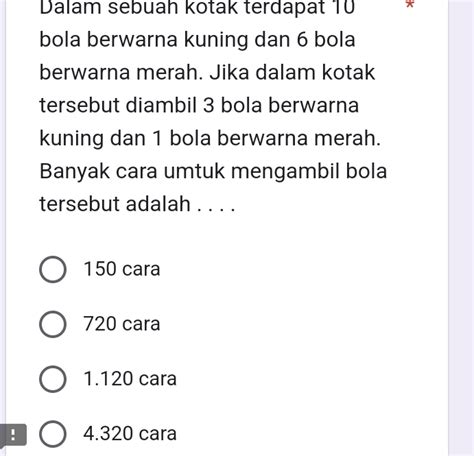 Solved Dalam Sebuah Kotak Terdapat Bola Berwarna Kuning Dan