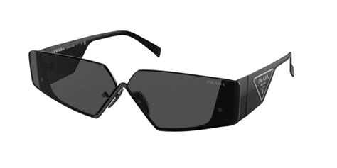 Prada Pr Zs Sunglasses Ab L Black Dark Grey Lens