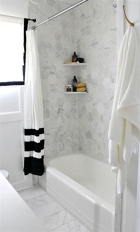 60 Stylish Hexagon Tiles Ideas For Bathrooms Digsdigs