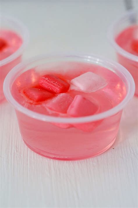 Pink Starburst Jello Shots Simplistically Living