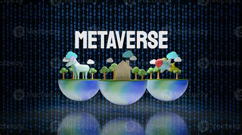 Le Métaverse Et La Terre Du Simulateur Pour La Technologie Ou Le