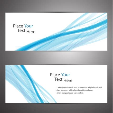 Set De Banners Abstractos Vector Gratis