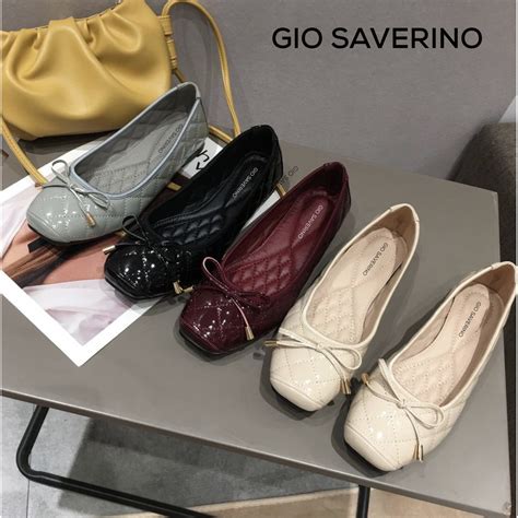 Jual Gio Saverino Sepatu Flat Shoes Wanita Terbaru Luna Shopee Indonesia